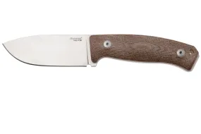 LionSteel M2M CVN Natural Canvas Micarta couteau fixe